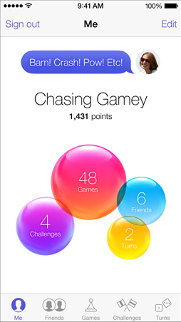 iOS7 GameCenter Screen