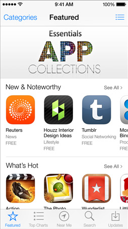 iOS 7 AppsStore Screen