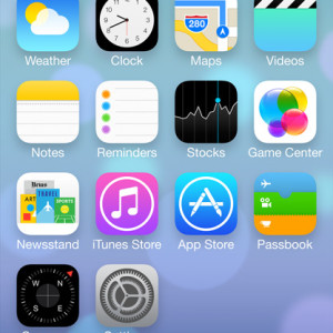 iOS7 Flat Design Screen